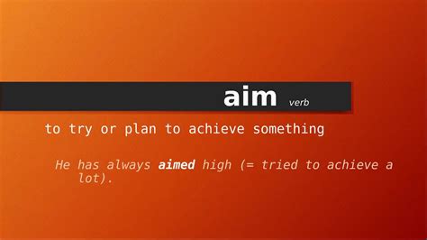 Aim Meaning .